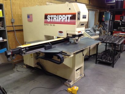 Punches & Shears - 44 TON STRIPPIT SG750 SINGLE STATION CNC PUNCH W/TOOLING MFG:1993