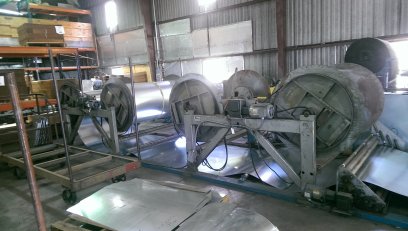 Coil Machines - Welty Way coil line for producing commercial square duct w/Iowa PrecisionCont