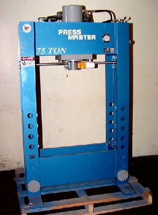 75 Ton 12Inch Stroke Pressmaster HFP-75T Standard H-FRAME HYDRAULIC PRESS - Haga clic para agrandar la imagen