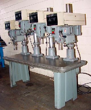 4 Spindles Rockwell 4 SPINDLE DRILL 2SPDL w/ POWER DOWN FEED MULTI-SPINDLE - Haga clic para agrandar la imagen
