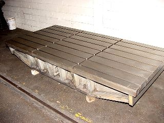 58.5 Length 120 Width Unknown T-Slotted Work Table FLOOR PLATE, T-Slotted - Haga clic para agrandar la imagen