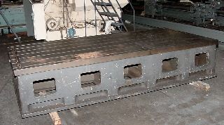 124 Length 60 Width Carlton Riser Table for Boring Mill FLOOR PLATE, 24 - Haga clic para agrandar la imagen