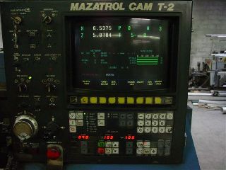 Mazak QT-15 CNC LATHE, CAM T-2, 8chk., Tailstck - Haga clic para agrandar la imagen