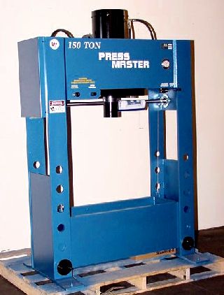 150 Ton 16 Stroke Pressmaster HFP-150 H-FRAME HYDRAULIC PRESS, Power Lift - Haga clic para agrandar la imagen