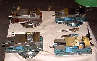 Vises, Machinists - 6 JAWS Kurt D60 ANGLOCK MACHINE VISE, WITH OR WITHOUT SWIVEL BASE