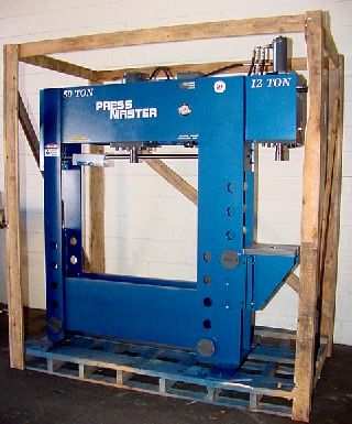 Hydraulic H-Frame Presses - 50 Ton 12 Stroke Pressmaster HFBP-50/12 H-FRAME HYDRAULIC PRESS, w/12 Ton