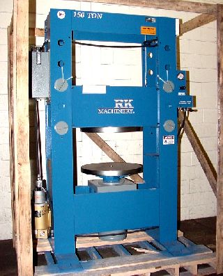 Drill Grinders - 150TN TONS Pressmaster FTP-150 TIRE PRESS, Power Elevation of Table