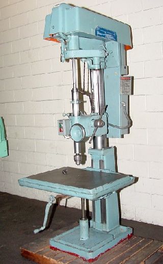 Single Spindle Drill Presses - 22 Swing 3HP Spindle Buffalo No. 22 DRILL PRESS, Power Down Feed, Tapping3