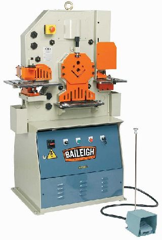 New Ironworkers - 50 Ton 6 Throat Baileigh SW-503 NEW IRONWORKER, 5 station, 3 Hp, 220V, 3-p
