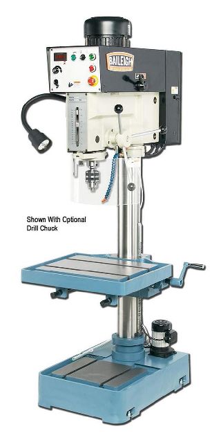 New Drill Presses - 20.8 Swing 2HP Spindle Baileigh DP-1250VS DRILL PRESS, 220v 1-phase invert