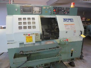 CNC Turning Centers - CNC Lathes - 14.6 Swing 15.75 Centers Topper TNL-100A CNC LATHE, Fanuc 0T, Barfeed, Pa
