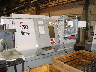 CNC Turning Centers - CNC Lathes - 30 Swing Haas SL-30BB CNC LATHE, Haas CNC, Toolsetter, 15chk., Chip Auger