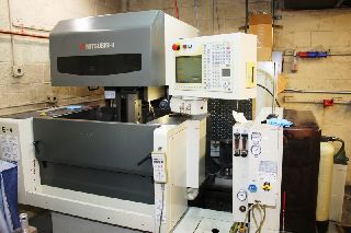 Wire EDM Machines - 9.8 Y Axis 13.8 X Axis Mitsubishi FA10SM WIRE-TYPE EDM, SUBMERSIBLE, ATW,