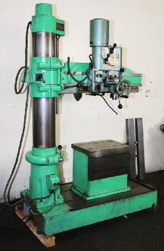 Radial Arm Drills - 3 Arm Lth 7 Col Dia Arboga ER830 RADIAL DRILL, T-Slotted Box Table, #4MT,