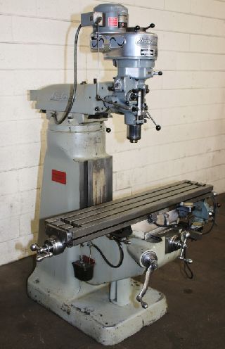 Vertical Mills & Milling Machines - 48 Table 1HP Spindle Bridgeport J-Head VERTICAL MILL, R-8, Trav-A-dials fo