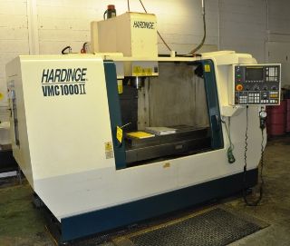 Vertical Machining Centers. VMC's - 40 X Axis 20 Y Axis Hardinge VMC-1000 II VERTICAL MACHINING CENTER, Fanuc