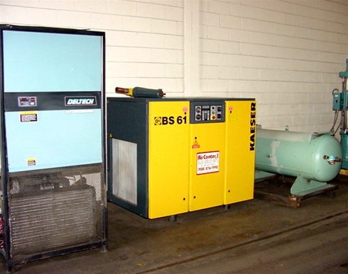 50HP Motor Kaeser BS-61 AIR COMPRESSOR, With Air Dryer and Tanks - Haga clic para agrandar la imagen