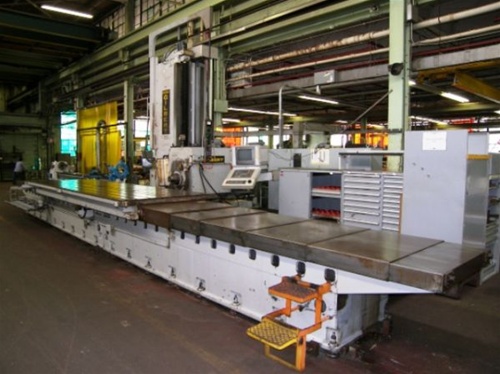 72" Spindle 198" X Axis Cincinnati-Gilbert J HORIZONTAL BORING MILL, HEIDENHAIN TNC 426CB, 4-AXES CNC - Haga clic para agrandar la imagen