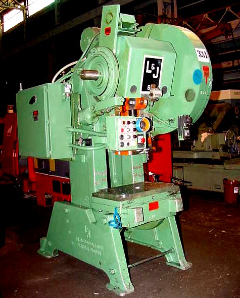60 Ton 4" Stroke L & J 60 OBI PRESS, Air Clutch - Extended Shut Height - Haga clic para agrandar la imagen