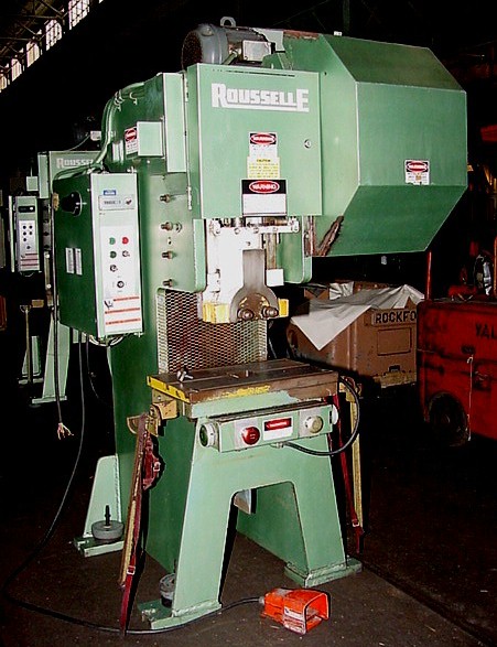 32 Ton 2" Stroke Rousselle G1-32 OBI PRESS, Air Clutch - Haga clic para agrandar la imagen