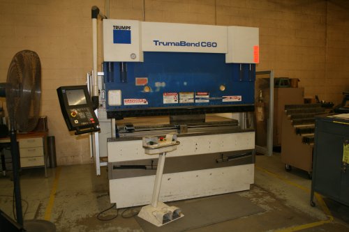 66 Ton, TRUMPF C60, 4-AXIS CNC, prog. z1 & z2,MFG:2003 STK #9608 - Haga clic para agrandar la imagen