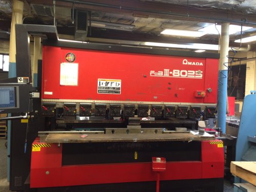 88 TON, AMADA FBDIII8025NT, AMADA AMNC-PC, MFG: 2001 - Haga clic para agrandar la imagen
