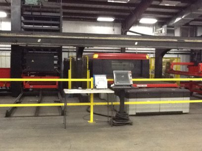AMADA LC3015F1NT 4000 WATT,5\' X 10\',AMS-3015 10 SHELF LOAD/UNLOAD SYSTEM MFG2009 - Haga clic para agrandar la imagen