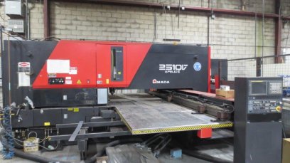 22 TON,AMADA,APELIO III 2510VL,FANUC 160 IL,2KW LASER NEW:2003, - Haga clic para agrandar la imagen