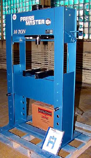 30 Ton 8Inch Stroke Pressmaster 30T-E/H H-FRAME HYDRAULIC PRESS, Electric Over - Haga clic para agrandar la imagen