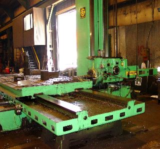 5 Spindle 144 X Axis Giddings & Lewis 70-D5-T HORIZONTAL BORING MILL, #50 - Haga clic para agrandar la imagen