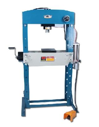 50 Ton 7.8 Stroke Baileigh HSP-50A H-FRAME HYDRAULIC PRESS, pneumatic/manu - Haga clic para agrandar la imagen