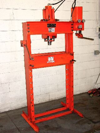 40 Ton 14 Stroke Nugier H40-14 H-FRAME HYDRAULIC PRESS, Hand Operated - Haga clic para agrandar la imagen