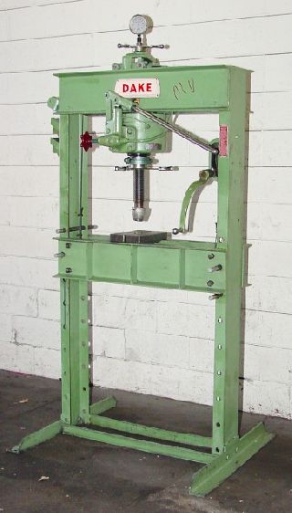 50 Ton 4 Stroke Dake 50-H H-FRAME HYDRAULIC PRESS, Hand Operated Hyd. Pres - Haga clic para agrandar la imagen