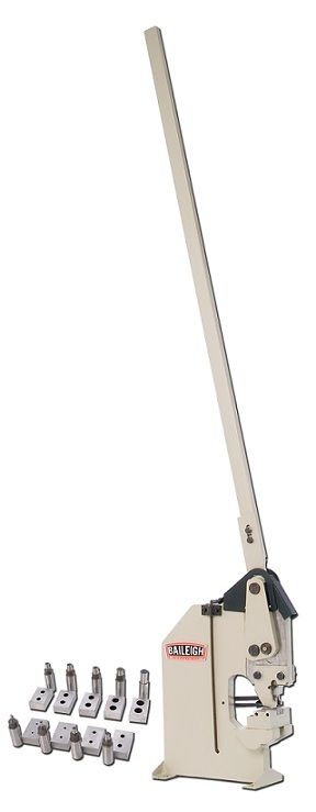 6.25 Throat Baileigh HP-160 NEW IRONWORKER, Manual Sheet Metal Punch - Haga clic para agrandar la imagen