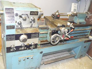 16 Swing 40 Centers Victor 1640 ENGINE LATHE, Inch/Metric,3&4 Jaw,5C Coll - Haga clic para agrandar la imagen