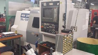 17.7 Swing 23.4 Centers Mori Seiki SL-15MC CNC LATHE, Fanuc 16T, Live Too - Haga clic para agrandar la imagen